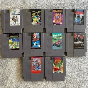 Lot of Ten NES Games